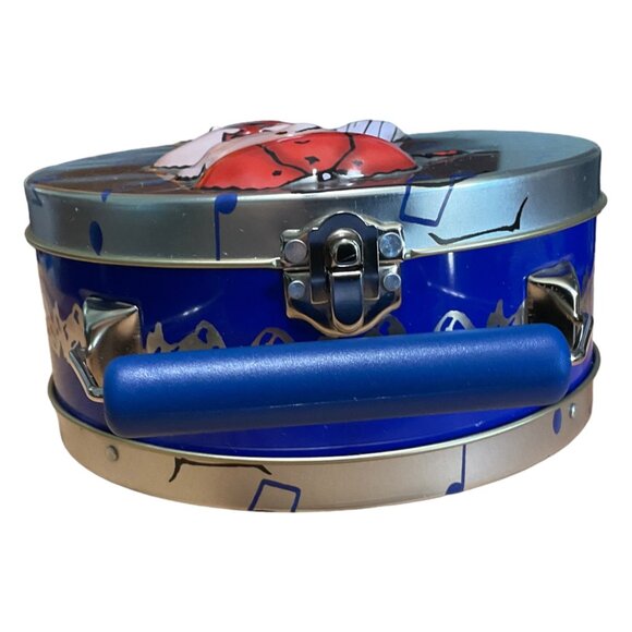 Peanuts Charlie Brown Drum Lunchbox Tin With Handle - Picture 3 of 9